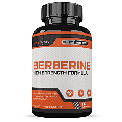 Berberine Capsules :: Supports General Health :: Extra Strength Formula :: All Natural Ingredients :: Promotes Healthy Blood Sugar Levels :: 60 Capsules Per Bottle :: Prime Labs