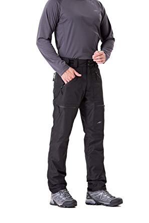 Trailside Supply Co.Men's Insulated Ski Pant Fleece-Lined Waterproof Snow Pants