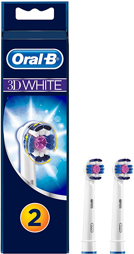 Oral-B 3D White Brush Heads, Pack of 2 (2 x 2 Pieces)