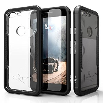 Google Pixel XL Case, Zizo [Shock Series] w/ FREE [Google Pixel XL Screen Protector] Crystal Clear [Military Grade DropTested] Aluminum Metal Bumper