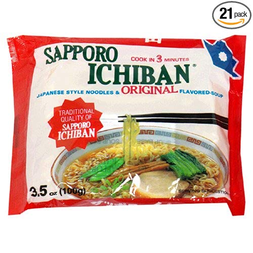 Sapporo Ichiban Ramen, Original, 3.5-Ounce Packages (Pack of 21)