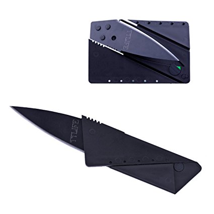 TTLIFE Card Shaped Outdoor Foldable Pocket Emergency Knife
