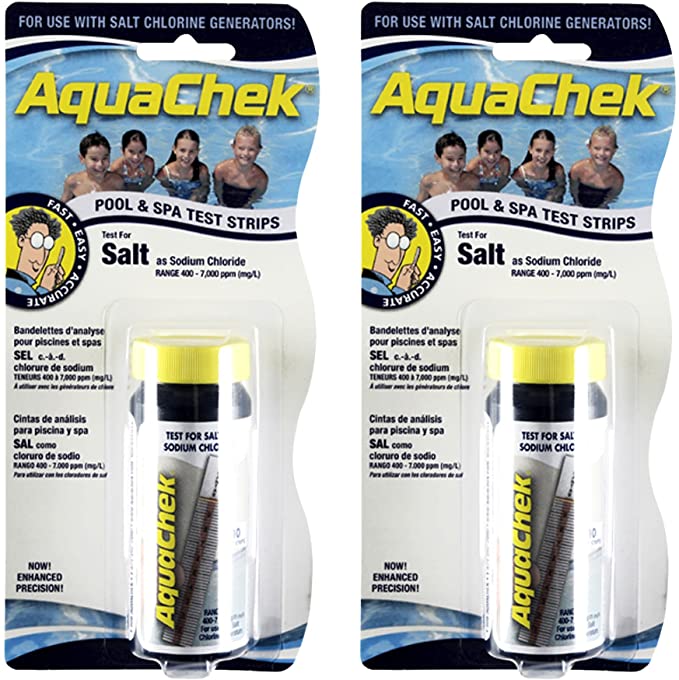 AquaChek 561141-02 Salt Water Test Strips for Swimming Pools, 10-Count, 2-Pack