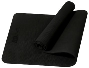 Fit Spirit® Yoga Starter Set Kit - Includes 6mm 1/4" Inch TPE Exercise Mat and Optional Yoga Block, Yoga Towels & Yoga Strap - Choose Your Color & Accessories