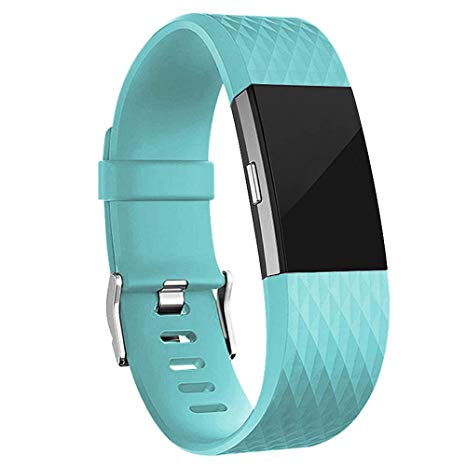 iGK Replacement Bands Compatible For Fitbit Charge 2 Bands, Adjustable Replacement Sport Strap Bands Compatible for Fitbit Charge 2 Smartwatch Fitness Wristband