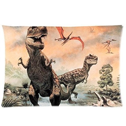 Custom Dinosaur Pattern 25 Pillowcase Cushion Cover Design Standard Size 20X30 Two Sides