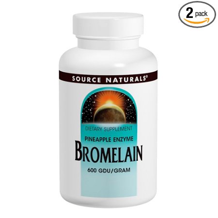 Source Naturals Bromelain, 500mg, 60 Tablets (Pack of 2)
