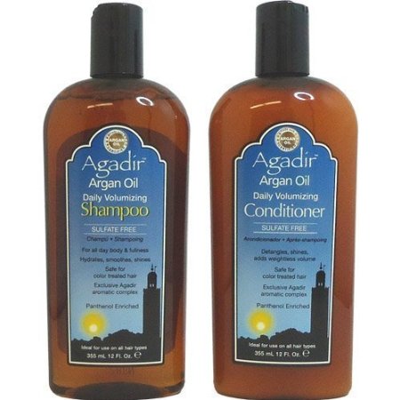 Agadir Argan Oil Daily Volumizing Shampoo   Conditioner "Combo Set" 12.4oz/366ml