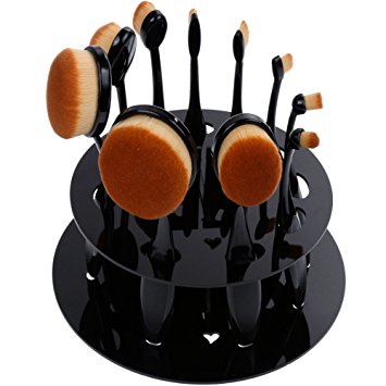 Rovtop 10 Pieces Makeup Brushes Professional Makeup Brush Set and Makeup Brush Holder