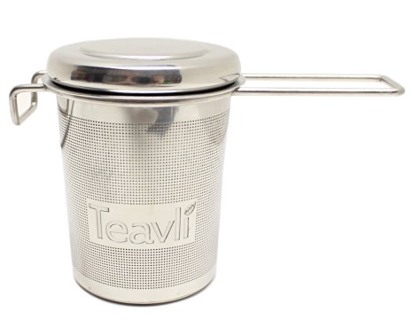 Teavli Long Handle In-Mug Tea Infuser | Extra-Fine Stainless Steel Mesh Tea Infuser, Perfect Loose-Leaf Tea Infuser for Brewing Tea Directly in Cup