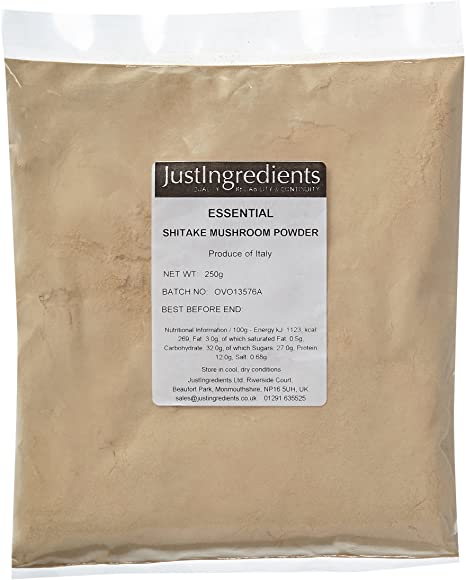 JustIngredients Essentials Shiitake Mushroom Powder 250 g