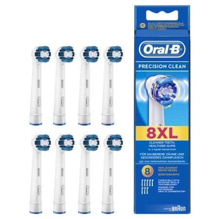 Oral-B Precision Clean Electric Toothbrush Replacement Heads - Pack of 8