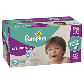 Pampers Cruisers Disposable Diapers, Size 5, 128 Count