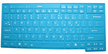 Silicone Keyboard Protector Skin Cover for IBM Lenovo ThinkPad X220 X220t X220s X220i T410 T410i T410si T420 T420s T420i T510 T510i T520 T520i W510 W520 Us Layout (if your "enter" key looks like "7", our skin can't fit)(Blue)
