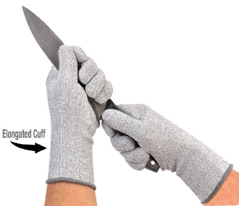 CUT RESISTANT GLOVES: High Quality Fibre, Lightweight, Comfortable Grip, Dust Resistant Gloves To Resist Cuts In Your Daily Tasks (Extra-Large)