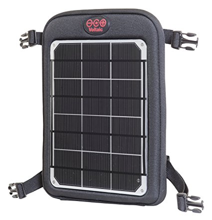 Voltaic Systems "Fuse 6W" 6.0W Portable Solar Tablet Charger with 4,000mAh USB Battery Backup for iPhone, iPad, Samsung Galaxy, Android, and HTC Devices - 1030-S