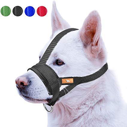 wintchuk Nose Strap Dog Muzzle Prevent from Taking Off by Dogs for Small,Medium and Large Breed,Stop Puppy Biting and Chewing
