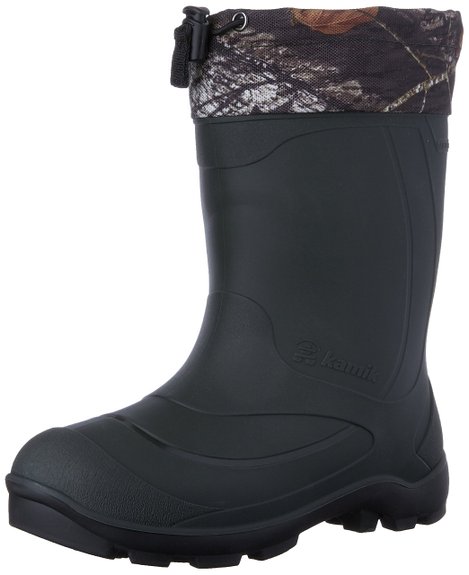 Kamik Snobuster2 Snow Boot, Charcoal/Lime, 1 M US Little Kid