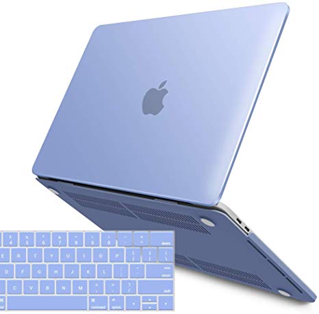 IBENZER MacBook Pro 13 Inch Case 2019 2018 2017 2016 Release A2159 A1989 A1706 A1708, Soft Touch Hard Case Shell Cover for Apple MacBook Pro 13.3 with/Without Touch Bar,Serenity Blue, MMP13T-SRL 1A