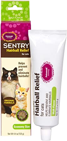 Sentry Petromalt Hairball Relief - Liquid Original Flavor 4.4 oz - Pack of 6