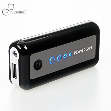 PowerGen 5200mAh External Battery Pack High Capacity Power Bank Charger 1A output for Apple iPhone 4s 4 3Gs 3G, iPod Touch, iPad 2 / HTC sensation, XE, XL, One X, Thunderbolt, Inspire 4G , EVO 3D 4G, Desire S Z HD / Samsung Galaxy S2 S 2 II ACE Mini, S Advance, Galaxy Nexus/ Nokia N9 N8 N900 N800 Lumia 800 900 710 610 / Sony Ericsson Xperia X10, Arc, Arc S, Play, Neo pro, X8, Ray / Blackberry Bold Curve Torch 8520 9900 9300 9360 / NDS