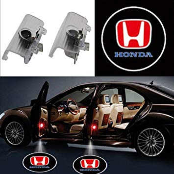IHEX Auto 2pcs Car Door Lights LED Logo for Honda, Ghost Shadow Lights Door Projector Lights for Spirio/Odyssey/Elysion/Accord, Entry Welcome Lights Courtesy Lights Ground Lamps Kit Replacement