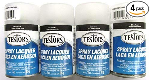 4 Pack of the Testors Dullcote Spray Lacquer 3oz