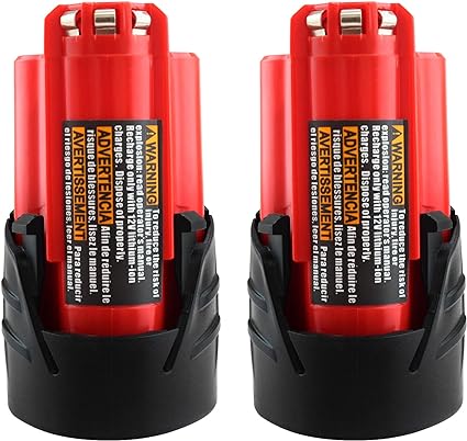 2 Pack 3.0Ah 12V Replacement Battery Lithium Compatible with 48-11-2401 48-11-2402 48-11-2411 48-11-2420 48-11-2440