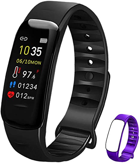 Fitness Tracker with Oxygen Monitor,Activity Tracker Watch with Body Temperature Blood Pressure Heart Rate Monitor,Smart Watch with Steps Watch, Pedometer Watch for Kids Women Men