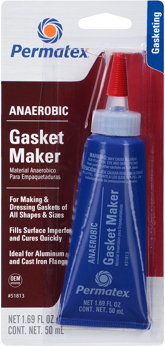 Permatex 51813-6PK Anaerobic Gasket Maker, 50 ml Tube (Pack of 6)