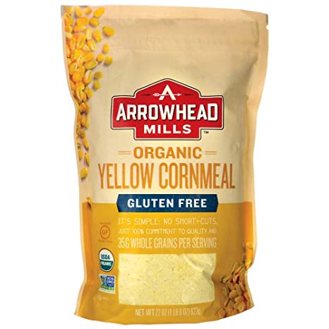 Arrowhead Mills Cornmeal Yellow Organic, 22 oz (3)