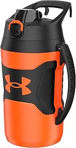 Under Armour Sports Water Jug, 64oz Insulated Water Bottle w/Handle, Half Gallon, Fence Hook, Leak Resistant, Baseball, Football & More