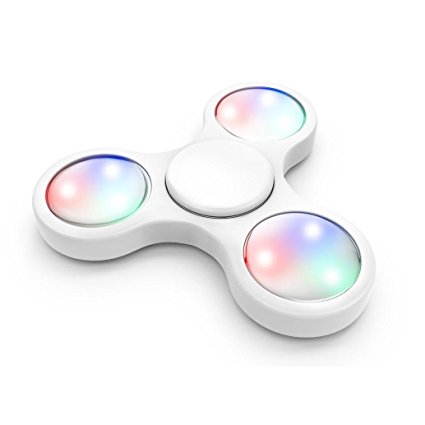 Fidget Spinner, Fidget Toys Fidget Hand Spinner LED Light Up Switch Control Ultra High Speed Long Spin Time Glow in the Dark EDC Finger Toy for Stress and Anxiety Relief