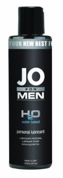 Jo for Men H2O Water Based Personal Lubricant, 4.25 Ounce