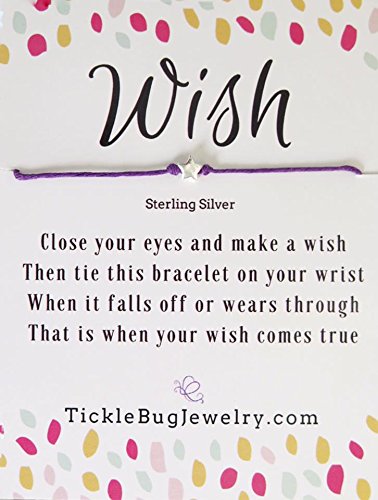 Wish Bracelet - Sterling Silver Wish Bracelet - Star Wish Bracelet - String Bracelet