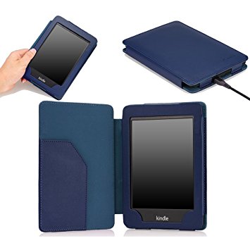 MoKo Case for Kindle Paperwhite, Premium Cover with Auto Wake / Sleep for Amazon All-New Kindle Paperwhite (Fits All 2012, 2013, 2015 and 2016 Versions), INDIGO