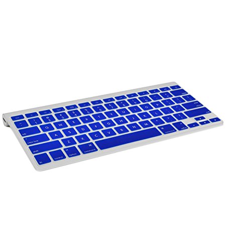 TopCase Keyboard Silicone Cover Skin for Apple Wireless Keyboard with TopCase Mouse Pad - Royal Blue