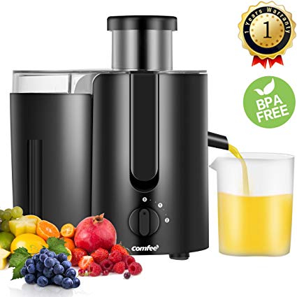 Juicer Extractor,Masticating Juicer,High Speed Juicer, BPA Free, with BPA Free Plastic Juice Cup 400W, 2000RPM by Comfee