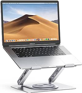 UGREEN Laptop Stand for Desk Laptop Riser Holder Compatible with MacBook Pro Air Notebook up to 17.3 Inch, Adjustable Computer Stand Ergonomic with 360 Rotating Base