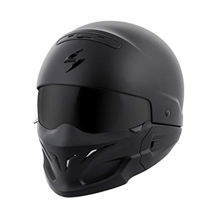 ScorpionExo Covert Unisex-Adult Half-Size-Style Matte Black Helmet (Matte Black, XXX-Large)