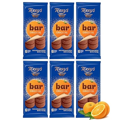 Terry's Milk Chocolate Orange(3.17oz,Pack of 6) - Rich chocolate with orange flavor, Perfect for Christmas, Halloween, and winter gatherings and sharing with family