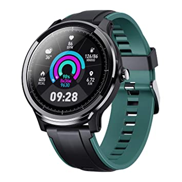 Crossbeats Ace Smart Watch 2020 Full Touch Men Women Fitness Tracker Blood Pressure Blood Oxygen Heart Rate Monitor Waterproof Exercise Smartwatch for iPhone Samsung Android