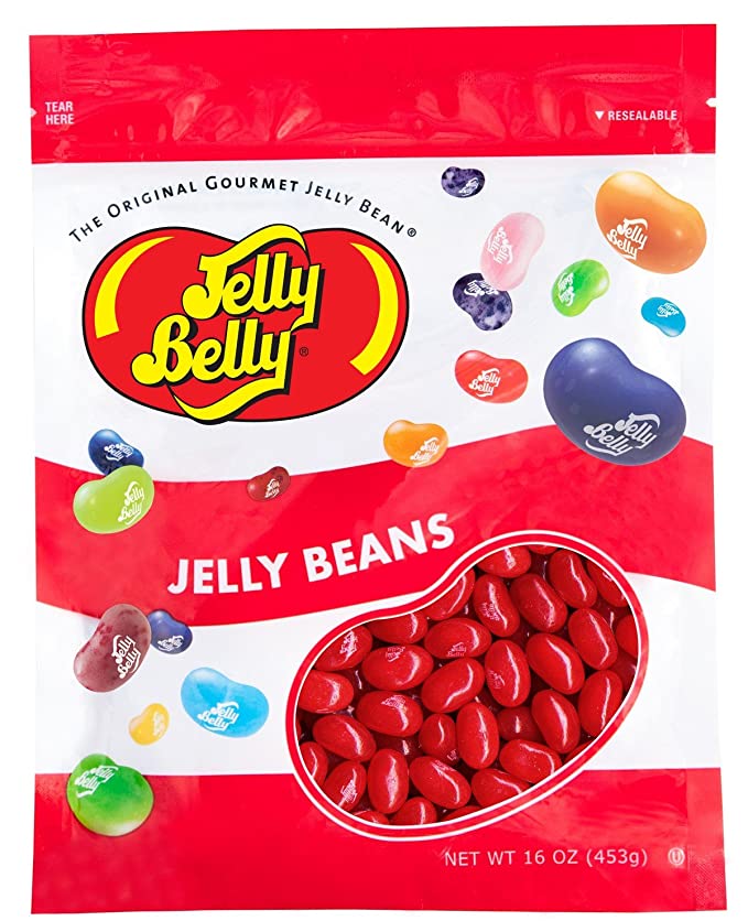 Jelly Belly Cinnamon Jelly Beans - 1 Pound (16 Ounces) Resealable Bag - Genuine, Official, Straight from the Source