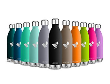 Aorin Vacuum Insulated Stainless Steel Water Bottle - 24 hrs Cooling & 12 hrs Keep Warm. Powder coating Scratch resistance Easy to clean.
