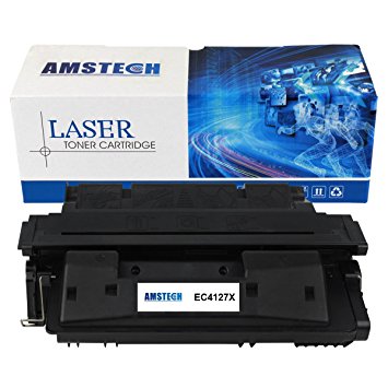 1 Pack Amstech 10,000 Pages High Yield Compatible Toner Cartridge Replacement For HP 27X C4127X C4127 Used For HP LaserJet 4000 4000N 4000SE 4000T 4000TN 4050 4050N 4050DN 4050T 4050SE Printer (Black)