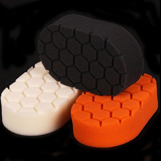 ZFE Finishing Hand Applicator Polishing Pad Sets For Car Wax Buff Pack of 3Pcs