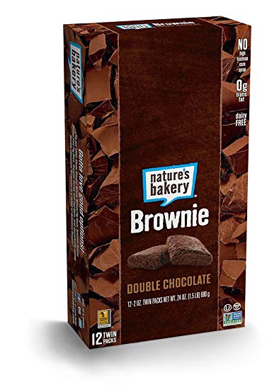 Nature's Bakery Vegan   non-GMO, Double Chocolate Brownie (12 Count)