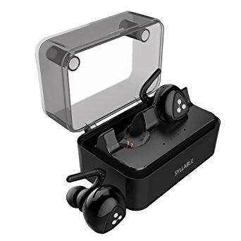 Wireless Earbuds, Syllable D900MINI [Update Version] Truly Wireless Headphones with Charging Box Noise Cancelling Bluetooth Earphones