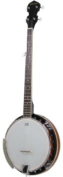 5-String Banjo 24 Bracket with Closed Solid Back and Geared 5th Tuner By Jameson Guitars