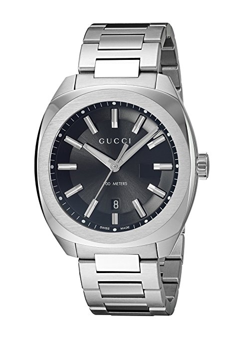 Gucci Swiss Quartz Stainless Steel Dress Silver-Toned Men's Watch(Model: YA142401)